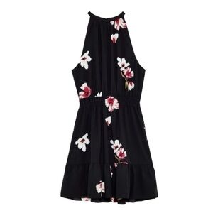 Aritzia Wilfred High Neck Floral Dress